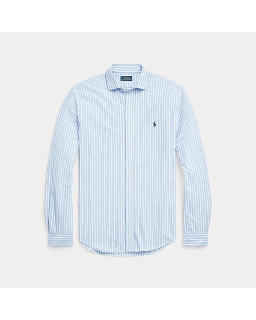 Camicia in jersey a righe di Polo Ralph Lauren in Blue da Uomo