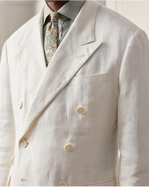 Ralph Lauren Gray Glenn Hand-Tailored Linen Jacket for men