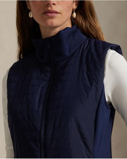 Ralph Lauren Blue Hybrid Quilted Vest