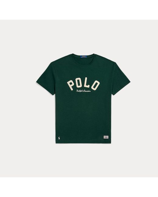 Maglietta in jersey con logo Classic-Fit di Polo Ralph Lauren in Green da Uomo