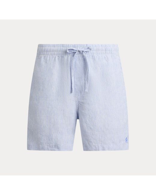 Polo Ralph Lauren Blue 15 Cm Polo Prepster Linen Shorts for men