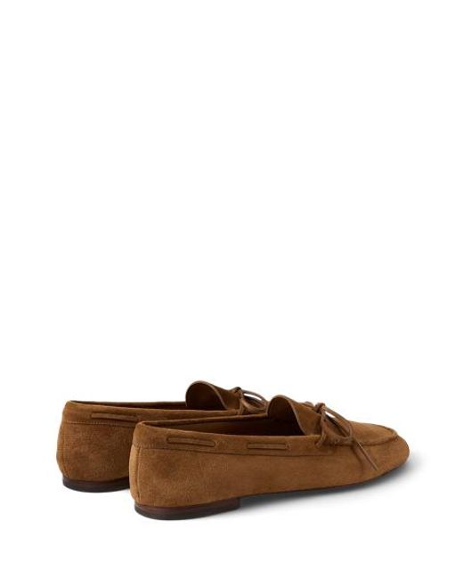 Ralph Lauren Brown Beekman Tassel Calf-Suede Loafer for men