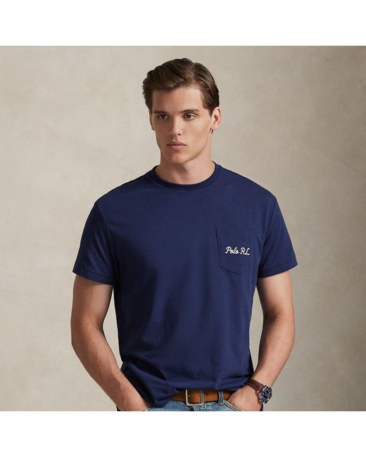 Polo Ralph Lauren Blue Custom Slim Fit Polo Bear T-Shirt for men