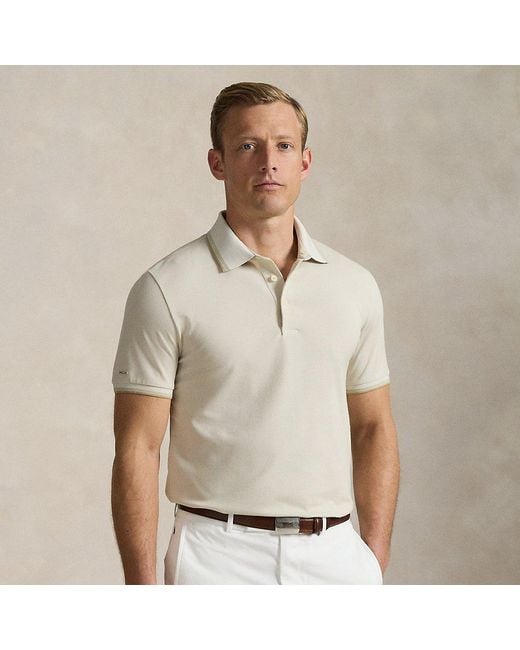 Ralph Lauren Tailored-Fit Performance-Poloshirt in White für Herren