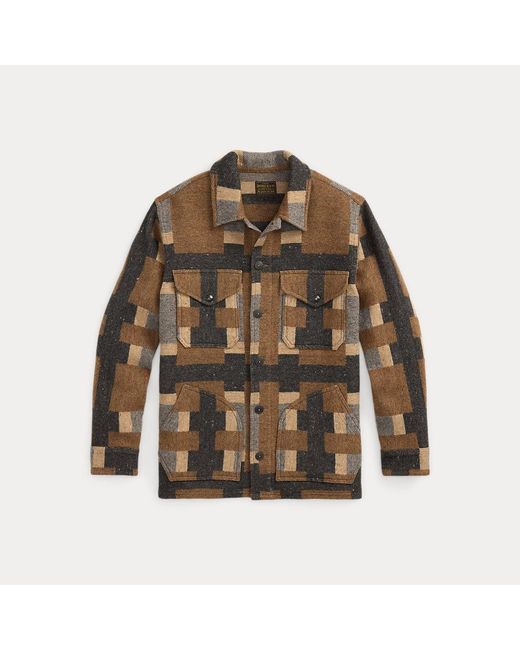 Ralph Lauren Multicolor Ralph Lauren Wool-Blend Jacquard Shirt Jacket for men