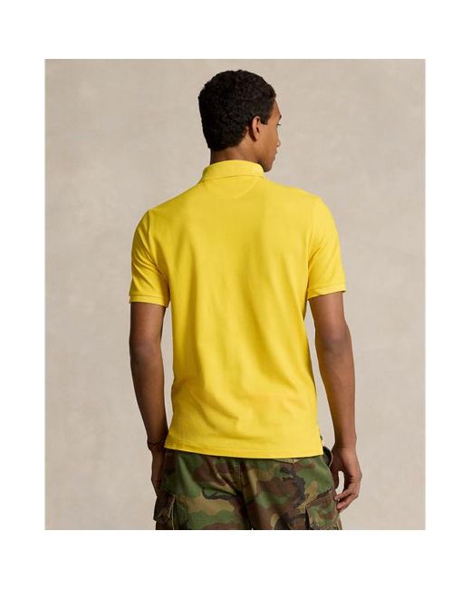 Polo Ralph Lauren Classic-Fit Piqué-Poloshirt mit Grafik in Yellow für Herren