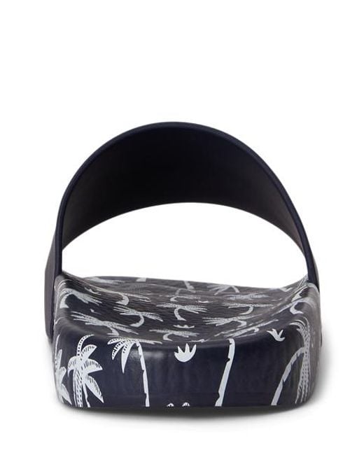Polo Ralph Lauren Blue Palm Tree Print Slide for men