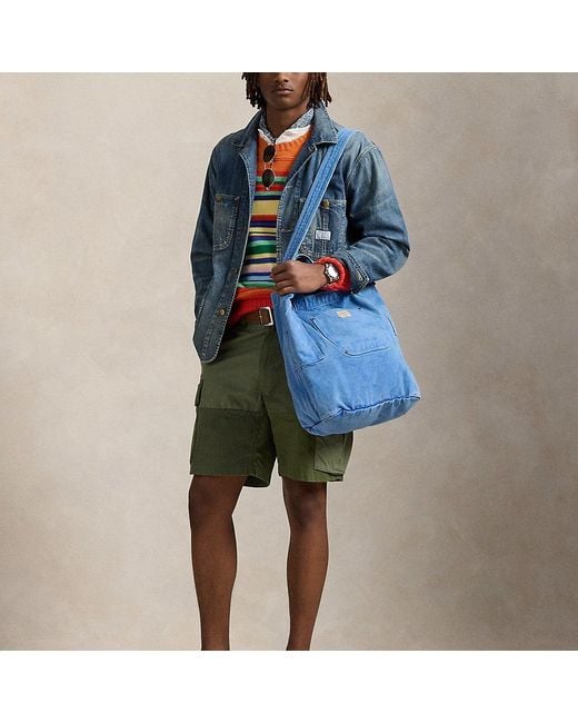 Bolso Tote De Loneta Polo Country Polo Ralph Lauren de hombre de color Blue
