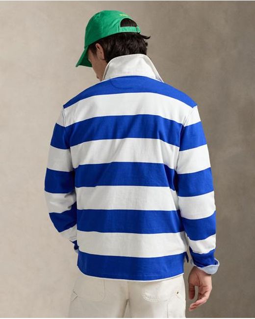 Polo Ralph Lauren Blue The Iconic Rugby Shirt for men