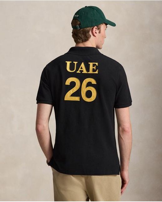 Polo Ralph Lauren Black Classic Fit Uae Polo Shirt for men