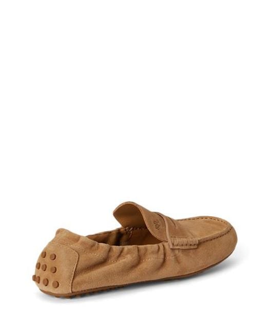 Ralph Lauren Brown Wynnie Sheep-Suede Driver