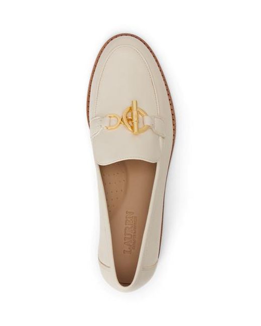 Ralph Lauren Natural Blaike Nappa Leather Loafer