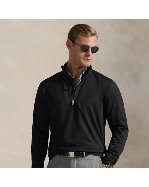 Ralph Lauren Black Classic Fit Stretch Jersey Pullover for men