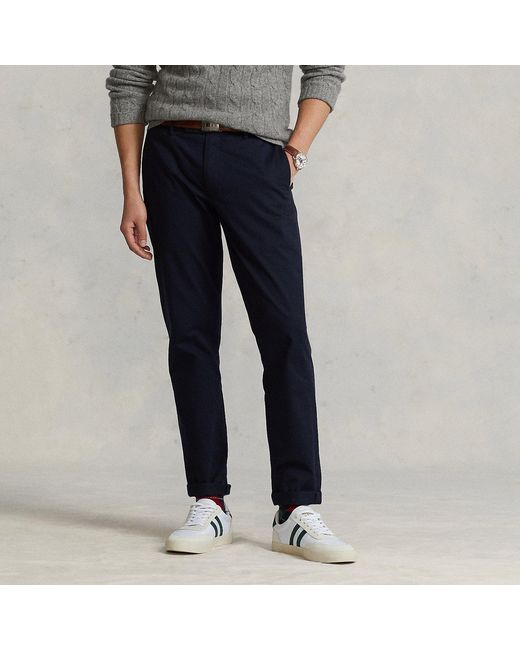 Pantaloni chino stretch Straight-Fit di Polo Ralph Lauren in Blue da Uomo