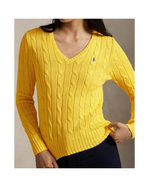 Maglione Kimberly di Polo Ralph Lauren in Yellow