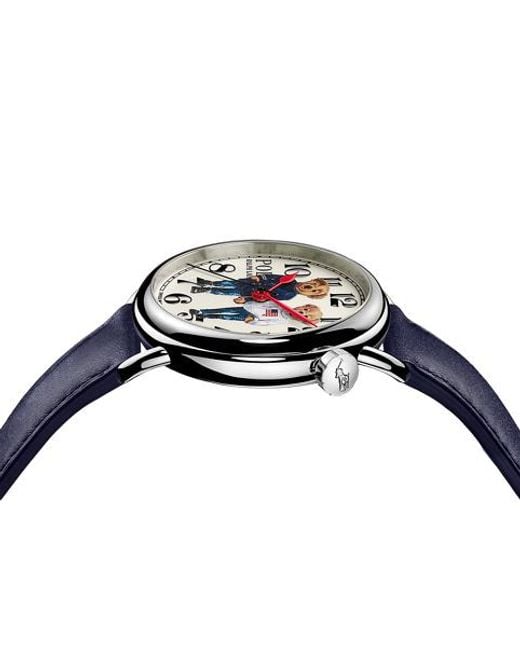 Polo Ralph Lauren Ralph & Ricky Bear Stalen 38 Mm Horloge in het Blue voor heren