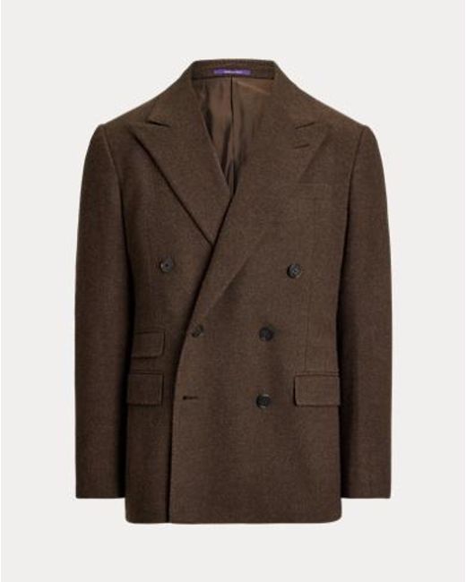 Ralph Lauren Handgeschneiderte Wolltwill-Jacke Kent in Brown für Herren