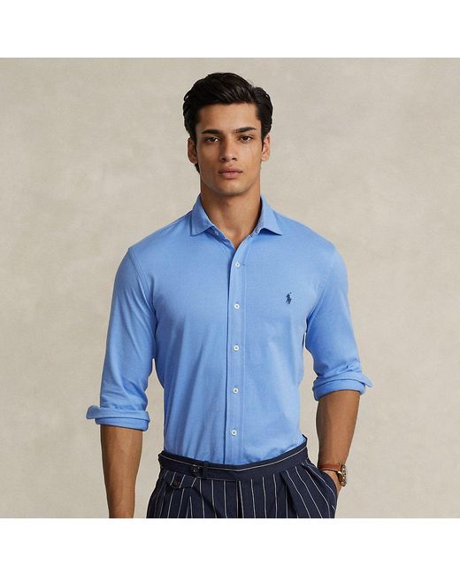 Polo Ralph Lauren Blue Jersey Shirt for men