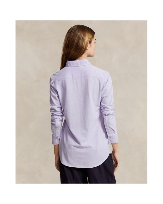 Camicia Oxford in cotone Slim-Fit di Polo Ralph Lauren in Purple