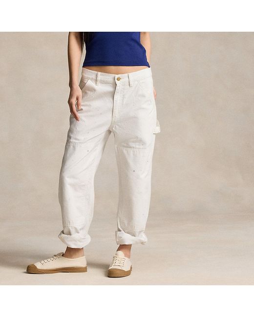 Pantaloni funzionali in cotone di Polo Ralph Lauren in White