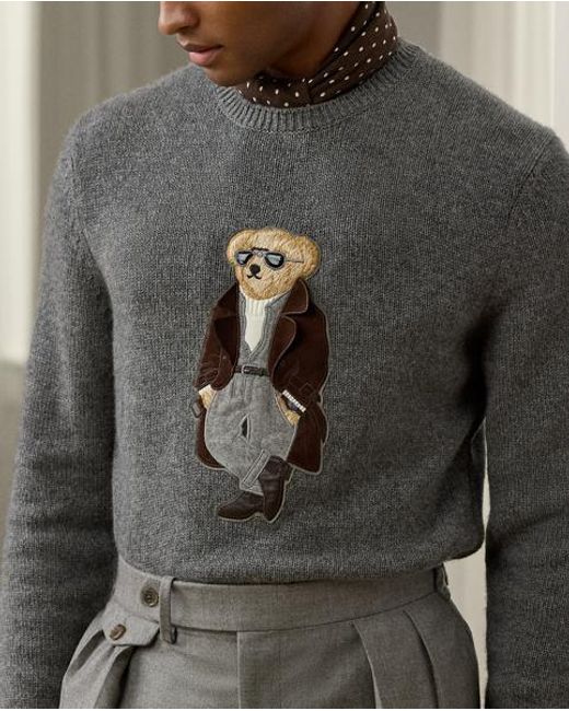 Ralph Lauren Gray Cashmere Knitwear for men