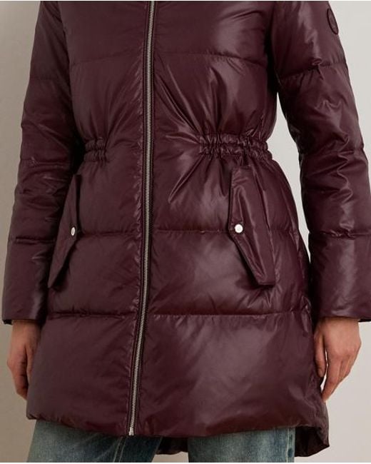 Ralph Lauren Parallel Doorgestikte Donsjas in het Brown
