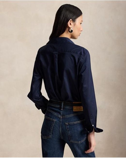 Polo Ralph Lauren Blue Classic Fit Cotton Twill Shirt