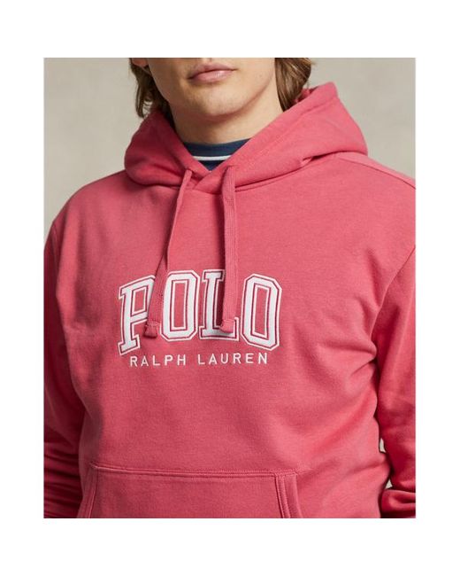 Sudadera de felpa con logotipo Polo Ralph Lauren de hombre de color Red
