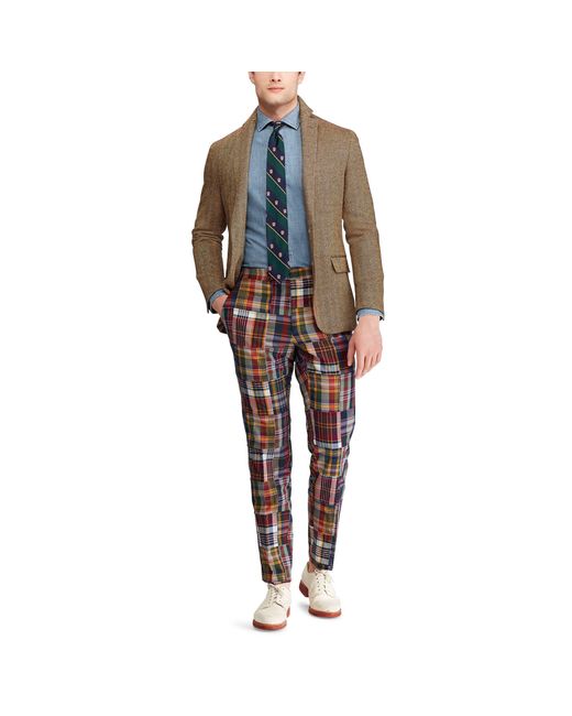 Cotton Polo Patchwork Madras Trouser 