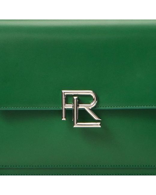 Ralph Lauren Collection Green Rl 888 Box Calfskin Crossbody