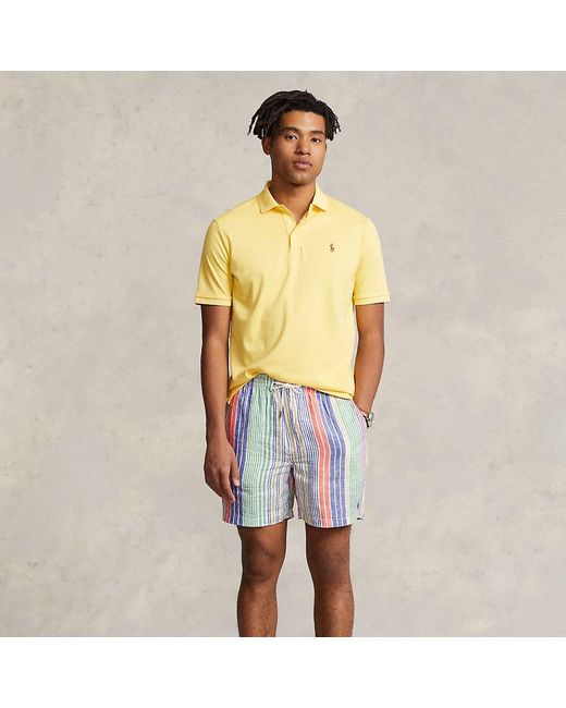 Ralph Lauren 6-inch Polo Prepster Striped Linen Short in Yellow for Men |  Lyst