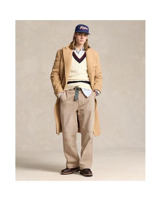 Pantaloni chino Big-Fit di Polo Ralph Lauren in Natural da Uomo