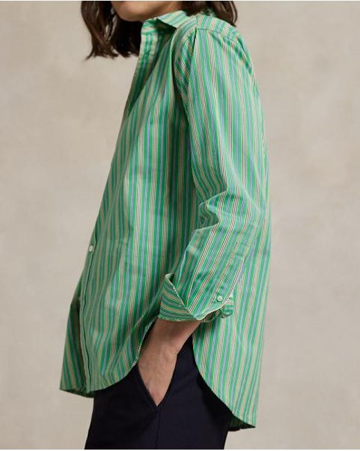 Chemise décontractée rayée en coton Ralph Lauren en coloris Green