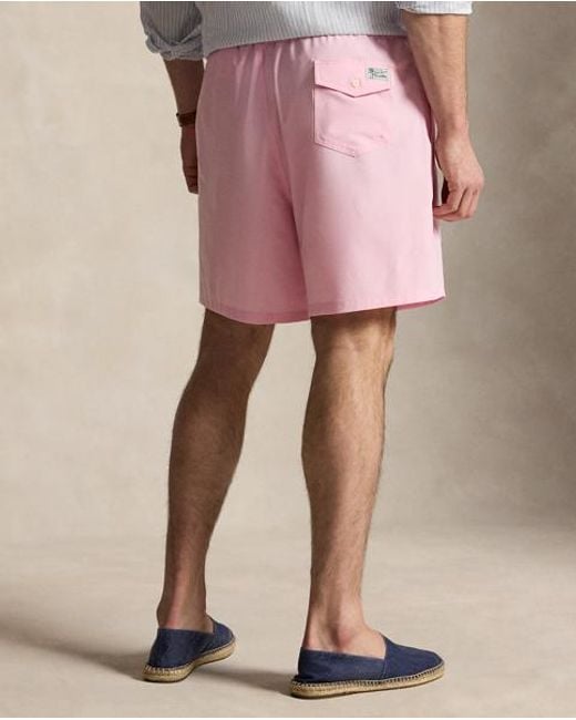 Polo Ralph Lauren Pink Traveller Classic Fit Swimming Trunks for men