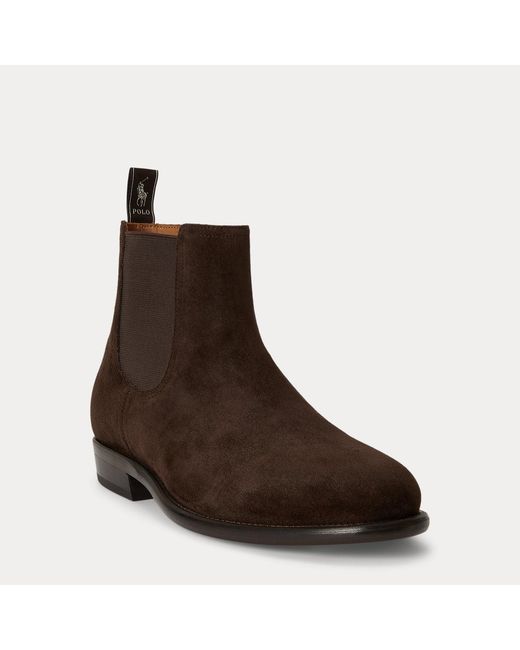 Polo Ralph Lauren Brown Owen Suede Chelsea Boot for men