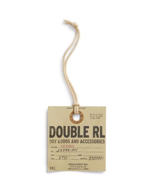 RRL Brown Terrance Tumbled Leather Belt for men