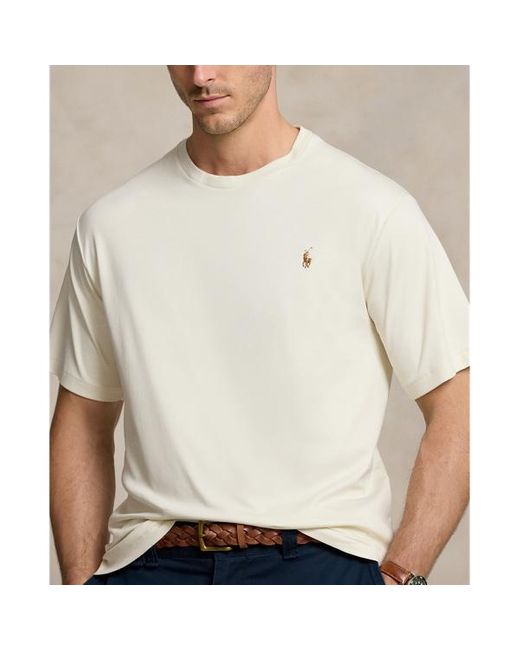 Ralph Lauren White Big & Tall - Soft Cotton Crewneck T-shirt for men
