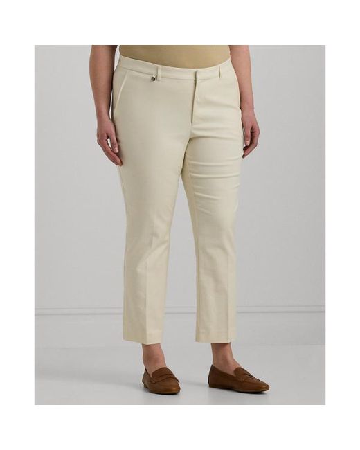 Ralph Lauren Natural Ralph Lauren Double-Faced Stretch Cotton Pant