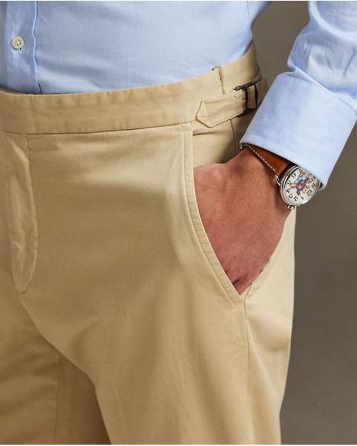 Polo Ralph Lauren Natural Garment-Dyed Stretch Chino Suit Trouser for men