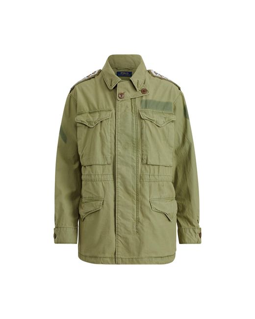 Polo Ralph Lauren Cotton Steer-head Military Jacket in Green | Lyst