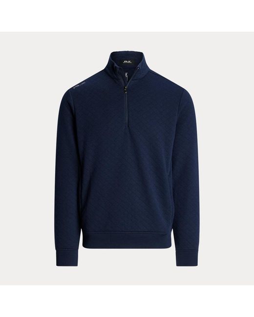 Ralph Lauren Blue Classic Fit Quilted Double-knit Pullover for men