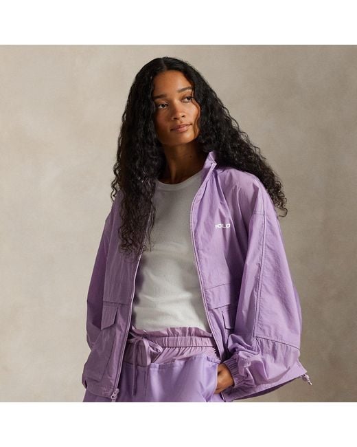 Polo Ralph Lauren Purple Overlay Windbreaker