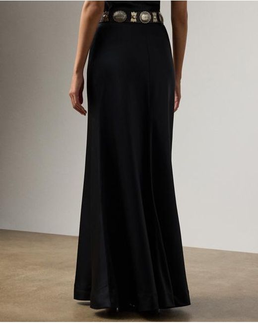 Ralph Lauren Black Ralph Lauren Masina Stretch Satin Skirt
