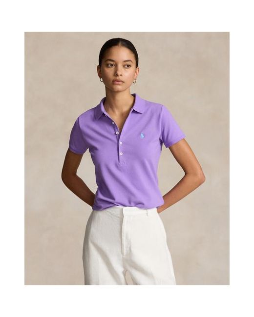 Polo Ralph Lauren Purple Slim Fit Stretch Polo Shirt