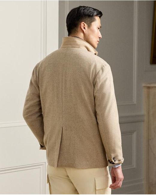 Ralph Lauren Brown Hand-Tailored Textured Stables Jacket for men