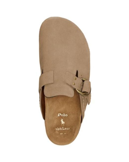 Polo Ralph Lauren Natural Turbach Suede Clog Sandal for men