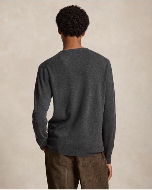 Polo Ralph Lauren Black Wool Crewneck Jumper for men
