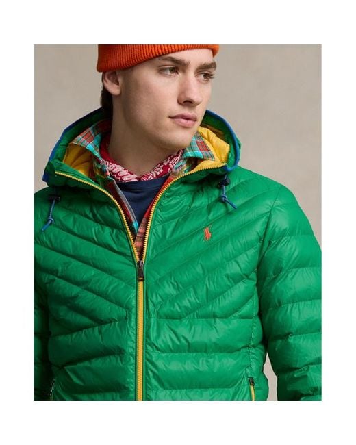 La giacca Colden ripiegabile di Polo Ralph Lauren in Green da Uomo