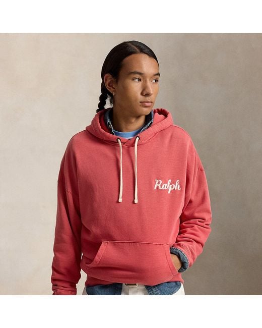 Polo Ralph Lauren Red The Ralph Lauren Logo Hoodie for men