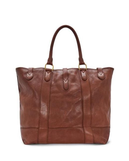 Bolso Tote De Piel Heritage Polo Ralph Lauren de hombre de color Black